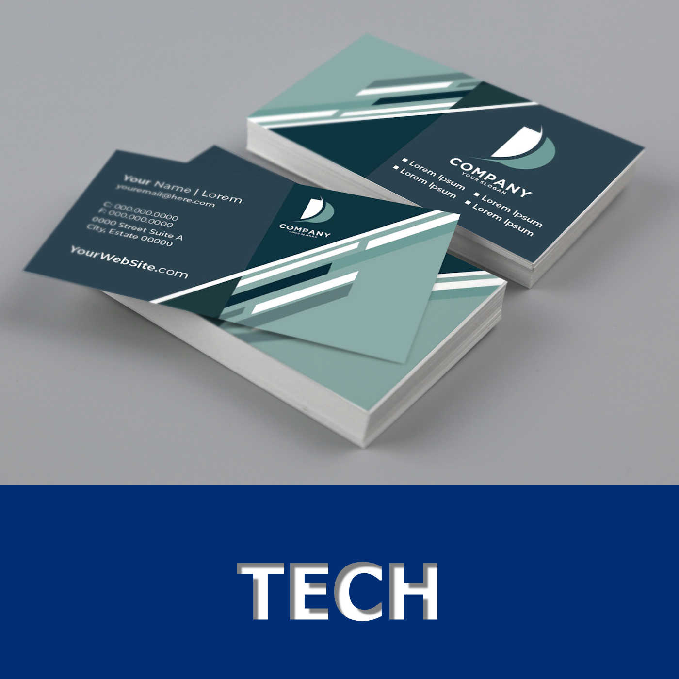 AVS Rize - Standard Business Card Tech Style