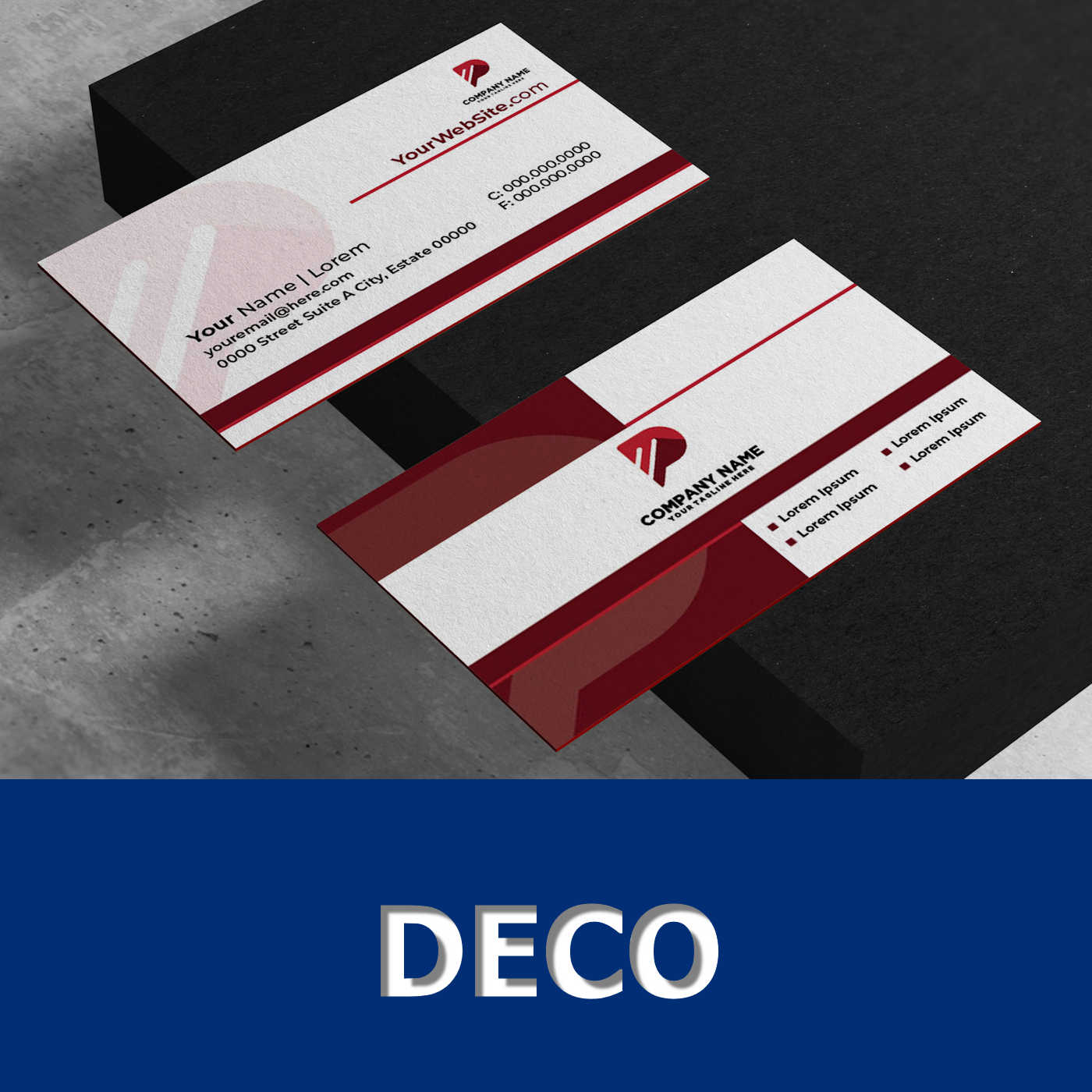 AVS Rize - Tri-Layer Business Card Deco Style
