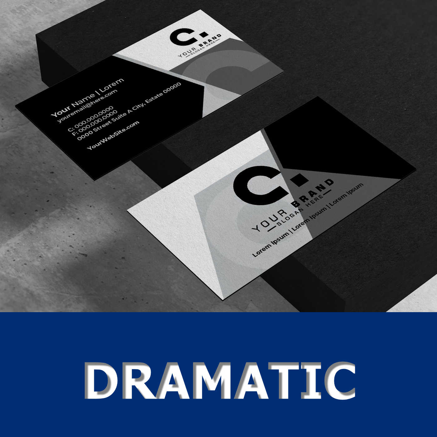 AVS Rize - Tri-Layer Business Card Dramatic Style