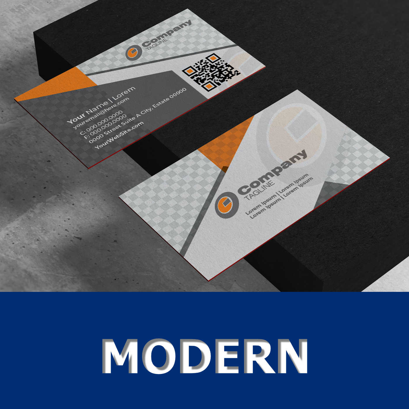 AVS Rize - Tri-Layer Business Card Modern Style